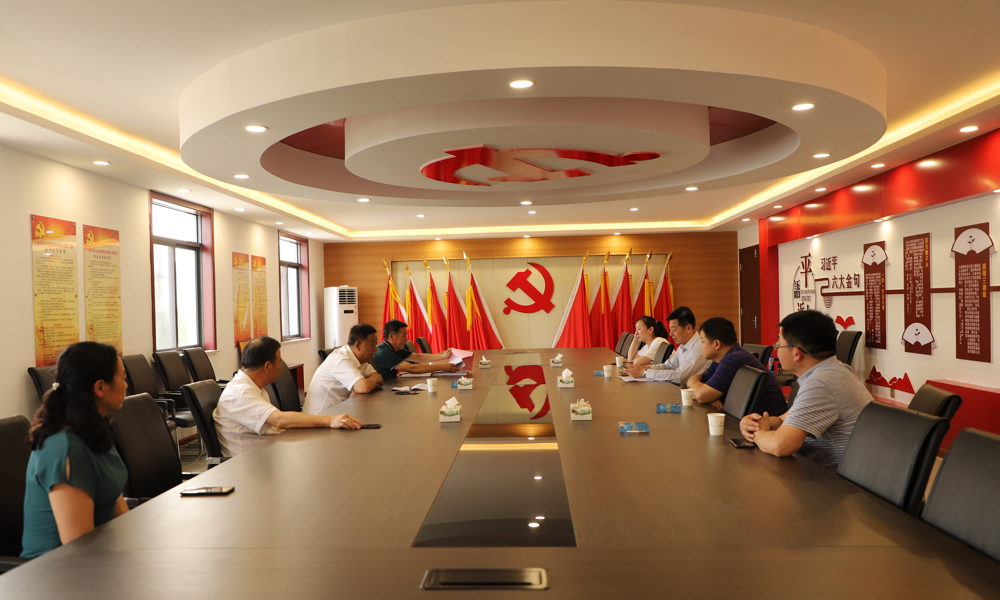 亳州市党史学习教育第八巡回指导组莅临c7娱乐酒业 督查指导党建工作