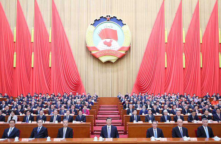 全国政协十四届二次会议在京开幕 习近平李强赵乐际蔡奇丁薛祥李：交嶙： 王沪宁作政协常委会工作报告 石泰峰主持 高云龙作提案工作情况报告