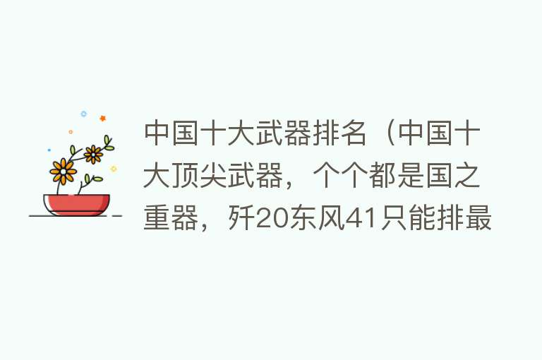 中国最强十大武器，揭示力量之源，中国十大最强武器，力量之源揭秘